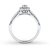 Thumbnail Image 1 of Previously Owned Diamond Engagement Ring 3/8 ct tw Round-cut 10K White Gold