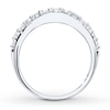 Previously Owned Diamond Enhancer Wedding Ring 1/2 ct tw Round-cut 14K White Gold