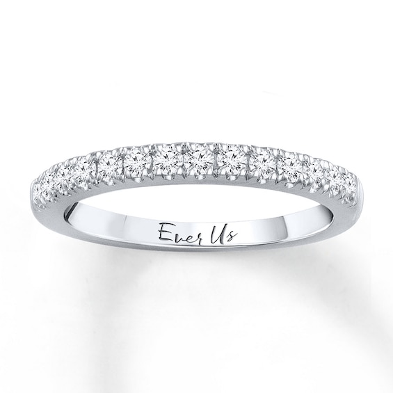 Previously Owned Ever Us Diamond Band 3/8 ct tw Round-cut 14K White Gold