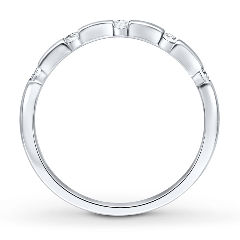 Main Image 2 of Previously Owned Ring 1/6 ct tw Diamonds 10K White Gold