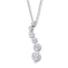 Thumbnail Image 0 of Previously Owned Diamond Necklace 1/3 ct tw Round-cut Sterling Silver