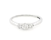 Thumbnail Image 1 of Previously Owned Diamond Three-Stone Engagement Ring 1/3 ct tw 10K White Gold