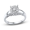 Thumbnail Image 0 of Previously Owned Diamond Promise Ring 1/2 ct tw 10K White Gold