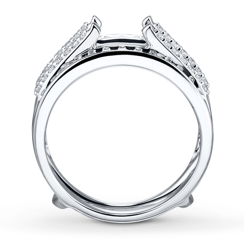 Main Image 2 of Previously Owned Diamond Enhancer Ring 5/8 ct tw Round-cut 14K White Gold
