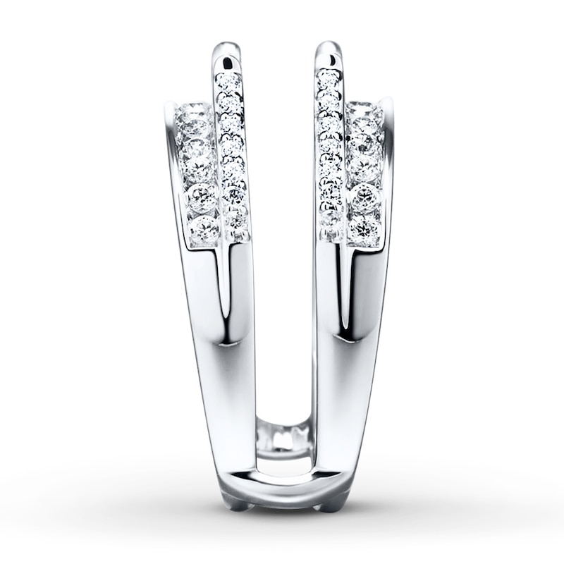 Main Image 3 of Previously Owned Diamond Enhancer Ring 5/8 ct tw Round-cut 14K White Gold