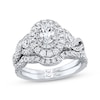 Thumbnail Image 1 of Previously Owned Neil Lane Bridal Set 1-1/2 ct tw Oval & Round-cut Diamonds 14K White Gold