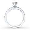 Thumbnail Image 1 of Previously Owned Diamond Engagement Ring 1-1/8 ct tw Round-cut 14K White Gold