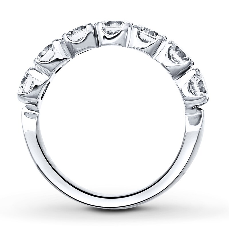 Main Image 2 of Previously Owned Diamond Anniversary Band 1 ct tw Round-cut 14K White Gold