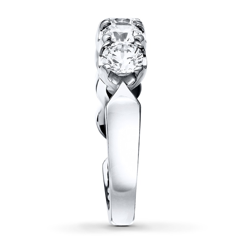Main Image 3 of Previously Owned Diamond Anniversary Band 1 ct tw Round-cut 14K White Gold