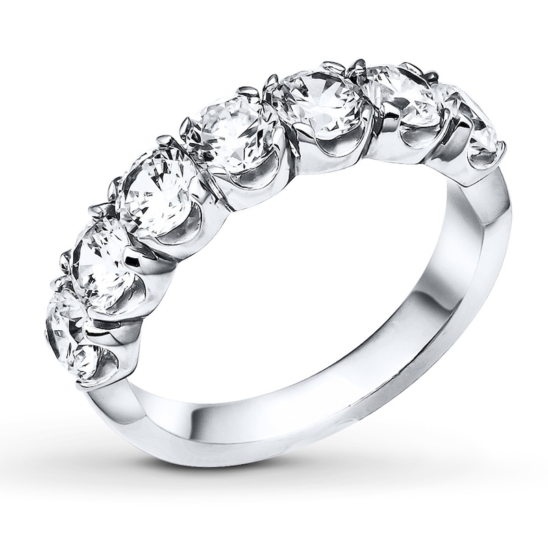 Main Image 4 of Previously Owned Diamond Anniversary Band 1 ct tw Round-cut 14K White Gold