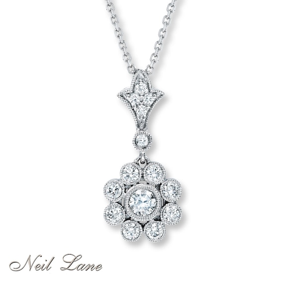 Previously Owned Necklace 1/2 ct tw Diamonds 14K White Gold