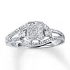 Thumbnail Image 1 of Previously Owned Diamond Ring 1/5 ct tw Round-cut 10K White Gold - Size 3.75