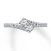 Thumbnail Image 3 of Previously Owned Ever Us Two-Stone Ring 1/2 ct tw Round-cut Diamonds 14K White Gold - Size 10