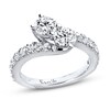 Thumbnail Image 1 of Previously Owned Ever Us Two-Stone Anniversary Ring 2 ct tw Round-cut Diamonds 14K White Gold - Size 10.5