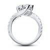 Thumbnail Image 2 of Previously Owned Ever Us Two-Stone Anniversary Ring 2 ct tw Round-cut Diamonds 14K White Gold - Size 10.5