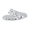 Thumbnail Image 3 of Previously Owned Ever Us Two-Stone Anniversary Ring 2 ct tw Round-cut Diamonds 14K White Gold - Size 10.5