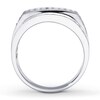Thumbnail Image 2 of Previously Owned Men's Band 1 ct tw Round-cut Diamonds 10K White Gold - Size 7