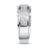 Thumbnail Image 3 of Previously Owned Men's Band 1/2 ct tw Round-cut Diamonds 10K White Gold - Size 13.75