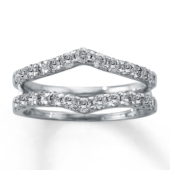 Previously Owned Diamond Enhancer Ring 1 ct tw Round-cut 14K White Gold