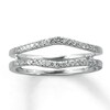Thumbnail Image 1 of Previously Owned Diamond Enhancer Ring 1/4 ct tw Round-cut 14K White Gold Size 3.25