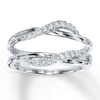 Thumbnail Image 1 of Previously Owned Diamond Enhancer Ring 1/5 ct tw Round-cut 14K White Gold Size 9.5