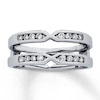 Previously Owned Diamond Enhancer Ring 1/4 ct tw Round-cut 14K White Gold