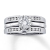 Previously Owned Diamond Enhancer Ring 1/4 ct tw Round-cut 14K White Gold