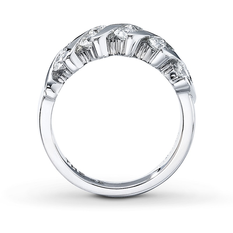 Main Image 2 of Previously Owned Leo Diamonds 1 ct tw Anniversary Ring Round-cut 14K White Gold - Size 10.25