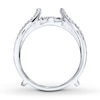 Thumbnail Image 1 of Previously Owned Diamond Enhancer Ring 1/2 ct tw Round-cut 14K White Gold - Size 3.75