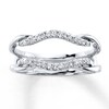 Thumbnail Image 1 of Previously Owned Diamond Enhancer Ring 1/5 ct tw Round-cut 14K White Gold - Size 3.5
