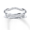 Thumbnail Image 0 of Previously Owned Diamond Enhancer Ring 1/5 ct tw Round-cut 14K White Gold - Size 10