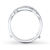 Thumbnail Image 1 of Previously Owned Diamond Enhancer Ring 1/5 ct tw Round-cut 14K White Gold - Size 10
