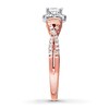 Thumbnail Image 3 of Previously Owned Diamond Engagement Ring 3/4 ct tw Princess & Round-cut 14K Two-Tone Gold - Size 10.25