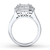 Thumbnail Image 2 of Previously Owned Diamond Engagement Ring 1 ct tw Princess & Round-cut 14K White Gold - Size 5.5