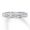 Thumbnail Image 1 of Previously Owned Diamond Wedding Ring 3/8 ct tw Round-cut 14K White Gold - Size 9.5
