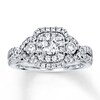 Thumbnail Image 1 of Previously Owned Diamond Engagement Ring 1 ct tw Round-cut 14K White Gold - Size 3.75