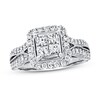 Thumbnail Image 1 of Previously Owned Diamond Engagement Ring 1 ct tw Princess & Round-cut 14K White Gold - Size 10