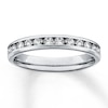 Thumbnail Image 0 of Previously Owned Diamond Anniversary Band 1/2 ct tw Round-cut 14K White Gold - Size 3.75