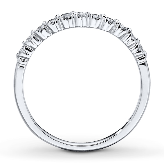 Thumbnail Image 2 of Previously Owned Diamond Anniversary Band 1/4 ct tw Round-cut 10K White Gold Size 11