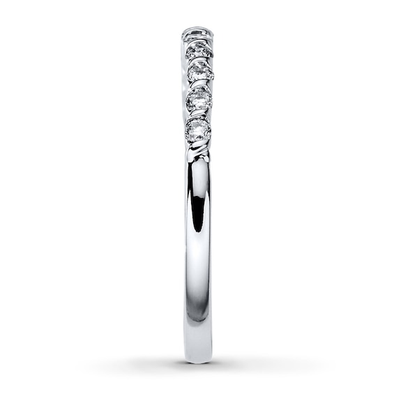 Thumbnail Image 3 of Previously Owned Diamond Anniversary Band 1/4 ct tw Round-cut 10K White Gold Size 11