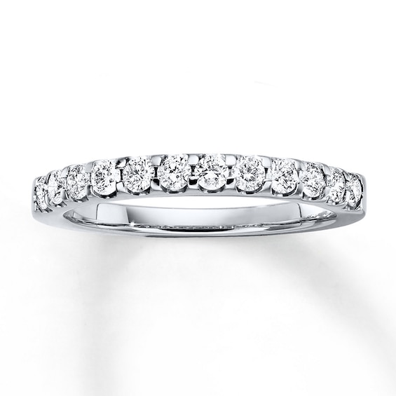 Previously Owned Diamond Anniversary Band 1/2 ct tw Round-cut Platinum Size 3.5