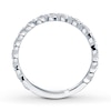 Thumbnail Image 2 of Previously Owned Previously Owned Ring 1/10 ct tw Round-cut Diamonds 14K White Gold - Size 8.5