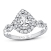 Thumbnail Image 1 of Previously Owned Neil Lane Engagement Ring 1-1/8 ct tw Pear & Round-cut Diamonds 14K White Gold Size 9