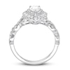 Thumbnail Image 2 of Previously Owned Neil Lane Engagement Ring 1-1/8 ct tw Pear & Round-cut Diamonds 14K White Gold Size 9
