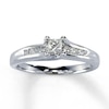 Thumbnail Image 0 of Previously Owned Diamond Engagement Ring 1/2 ct tw Princess-cut 14K White Gold - Size 9.75