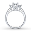 Thumbnail Image 2 of Previously Owned 3-Stone Diamond Ring 1-1/2 ct tw Princess-cut 14K White Gold Size 10