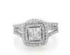 Thumbnail Image 1 of Previously Owned Diamond Bridal Set 1-1/5 ct tw 14K White Gold Size 7