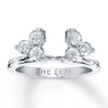 Thumbnail Image 1 of Previously Owned Leo Diamond Enhancer Ring 3/4 ct tw Round-cut 14K White Gold - Size 4