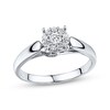 Thumbnail Image 1 of Previously Owned Diamond Engagement Ring 1/4 ct tw Round-cut 10K White Gold - Size 3.5