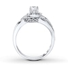 Thumbnail Image 2 of Previously Owned 3-Stone Diamond Ring 3/8 ct tw Round-cut 14K Gold - Size 4